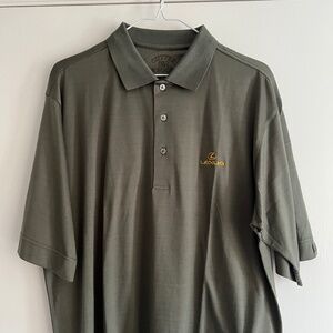 Lexus Cutter & Buck Signature Collection Olive Green Golf Polo Shirt NWT Med